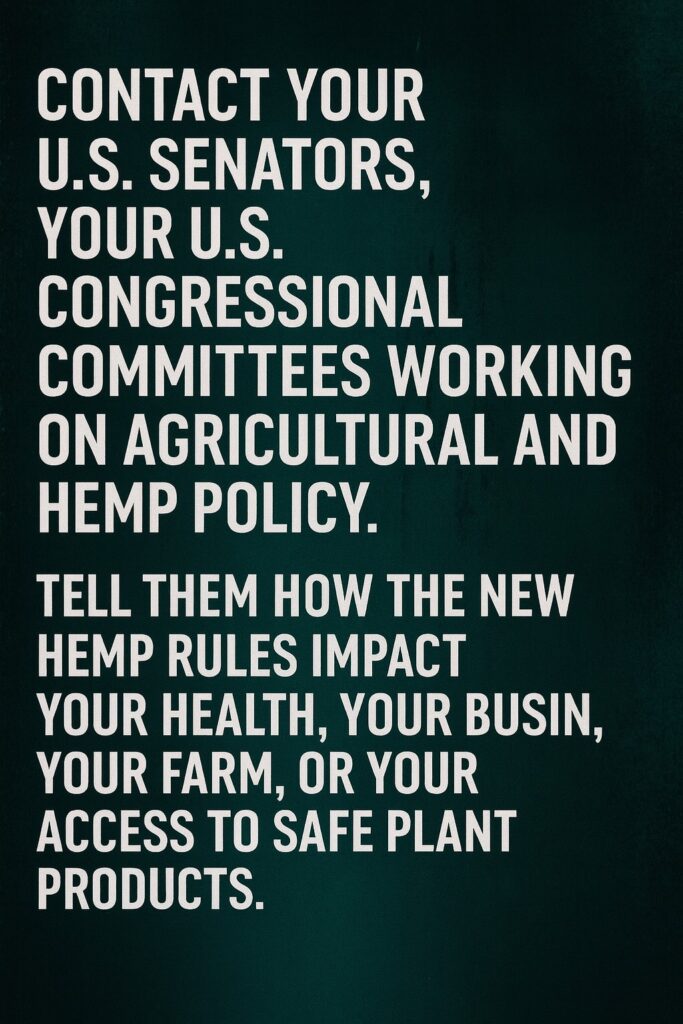 Hemp law advocacy 2025 2026