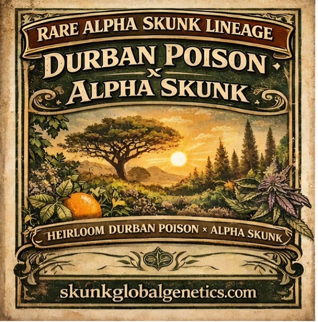 Durban Poison x Alpha Skunk (5 Seed Pack)