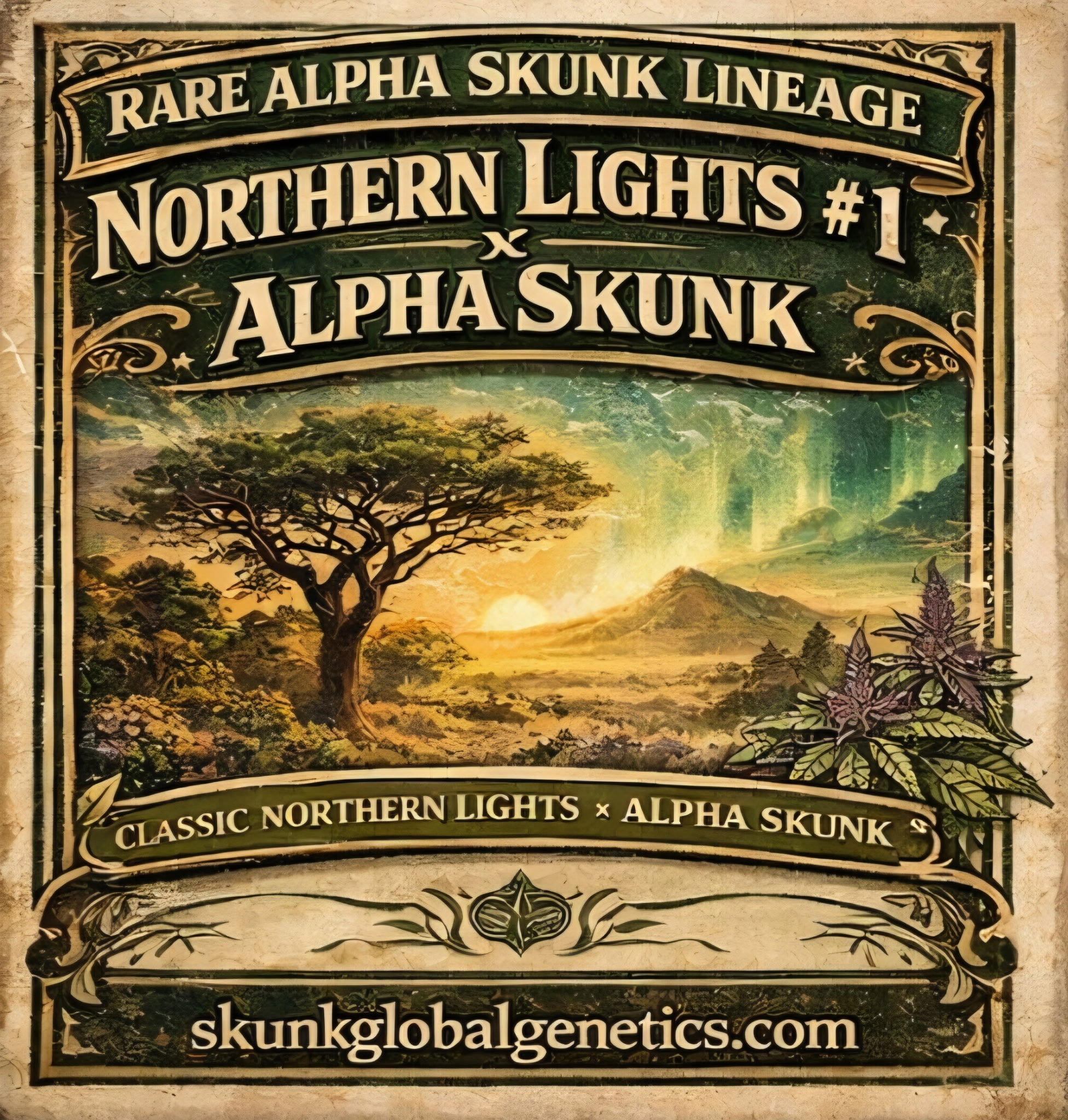 Northern Lights #1 x Alpha Skunk (5 Seed Pack)