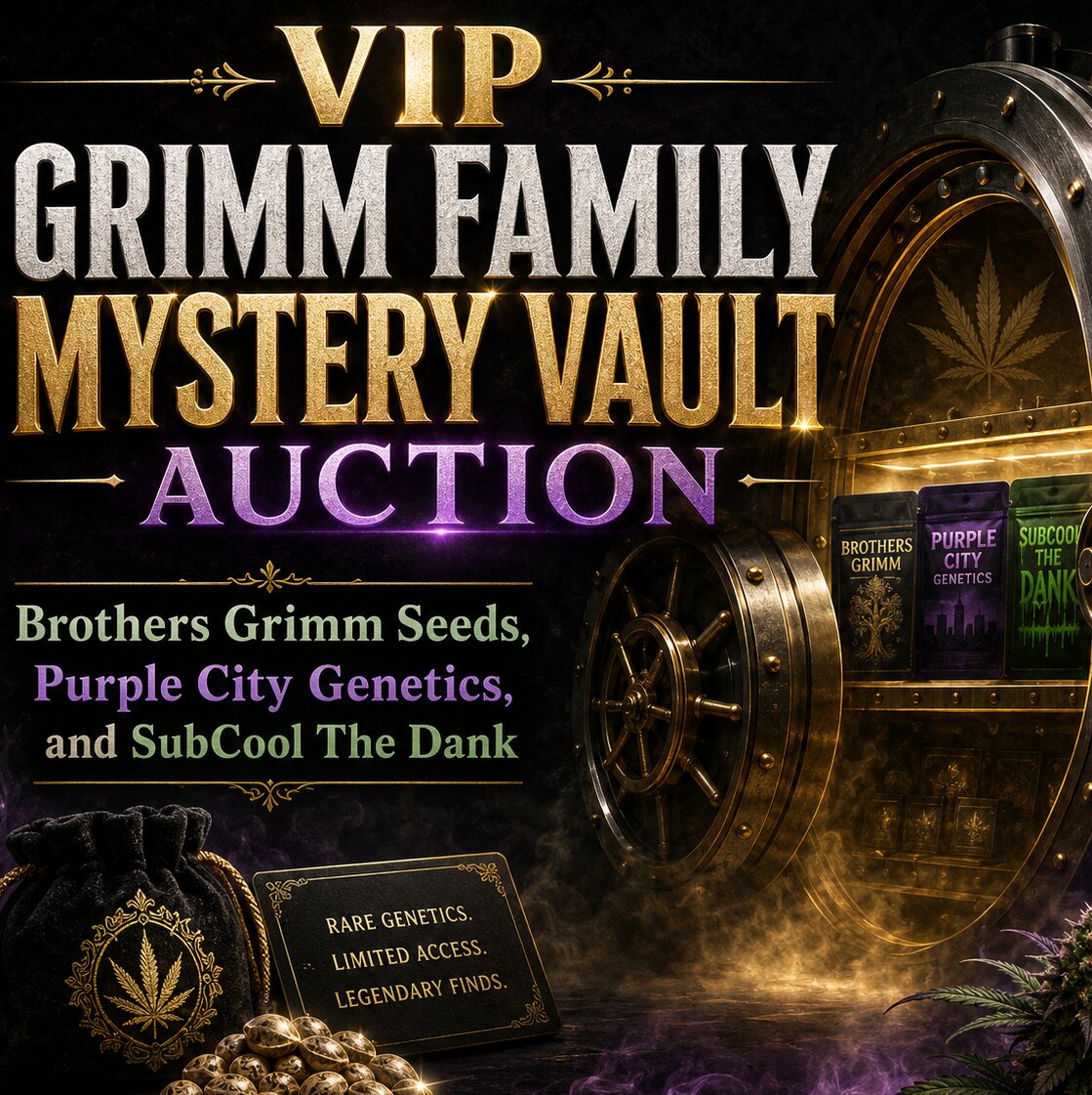 VIP Grimm Family Mystery Vault Auction: 15 Seed Packs (#3)